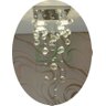 Lustre Para Sala, Quarto, Cozinha Com Base De Inox 20x20cm:80cm/Bivolt - 2