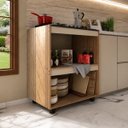 Ver imagem 3 de Balcão para Cooktop 4 Bocas com Nicho para Forno em MDP para Cozinha - Off White