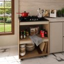 Ver imagem 5 de Balcão para Cooktop 4 Bocas com Nicho para Forno em MDP para Cozinha - Off White