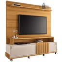 Ver imagem 3 de Estante Painel para Tv 65 Pol com Rodízios Cloud B01 Cinamomo Off White - Lyam Decor