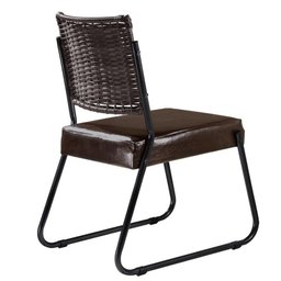 Sala de Jantar Completa com 6 Cadeiras 1,80x0,90m - Lis-Preto/Junco Argila - Aço Decor - 3