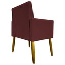 Ver imagem 7 de Kit 12 Poltronas Decorativas Mari Pé Palito Castanho - Bordô Suede