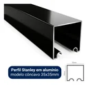 Ver imagem 5 de Porta Branca Friso 23 80x210cm + Kit Correr Preto Sobrepor