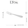 Conjunto 6 Garfos para Mesa de Aço Inox Gastro 19cm - Lyor - 7