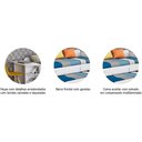 Ver imagem 4 de Bicama Solteiro c/ 2 Gavetas e Auxiliar Grafite - Cimol