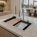 Ver mais imagens de Cuba Gourmet para Cozinha Miami Cascata Aço Inox 304 Goldenx