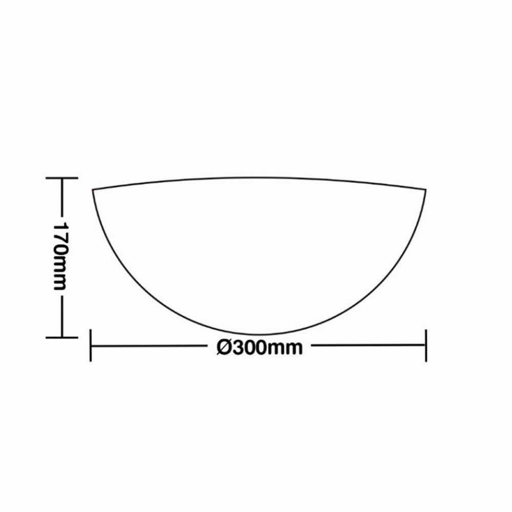 Arandela Taschibra Laguna 30cm Vidro Murano 1xe27 Branca - 2