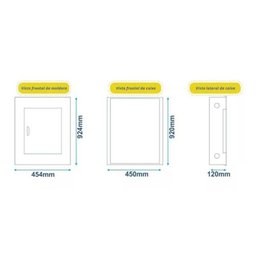 Quadro de Distribuição Andaluz 56 Din Sobrepor Barramento Trifásico 225a - 4
