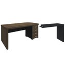 Ver imagem 1 de Mesa para Escritório 4 Gavetas Lado Direito e Mesa Auxiliar Corp A06 - Mpozenato