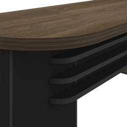 Mesa para Escritório 4 Gavetas Lado Direito e Mesa Auxiliar Corp A06 - Mpozenato - 12