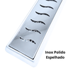 Ralo Linear Inox Ondas Ss Polido 5cm X 90cm Coletor Raso 3cm Branco - 3