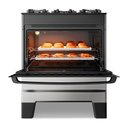 Ver imagem 7 de Fogão a Gás Mesa de Vidro Limpa Esmaltec Ideal Master Glass T5vfi Inox 5 Bocas Bivolt