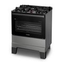 Ver imagem 3 de Fogão a Gás Mesa de Vidro Limpa Esmaltec Ideal Master Glass T5vfi Inox 5 Bocas Bivolt
