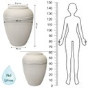 Ver imagem 3 de Vaso Persa Redondo 62 (76,1l) Cor Cimento Nutriplan