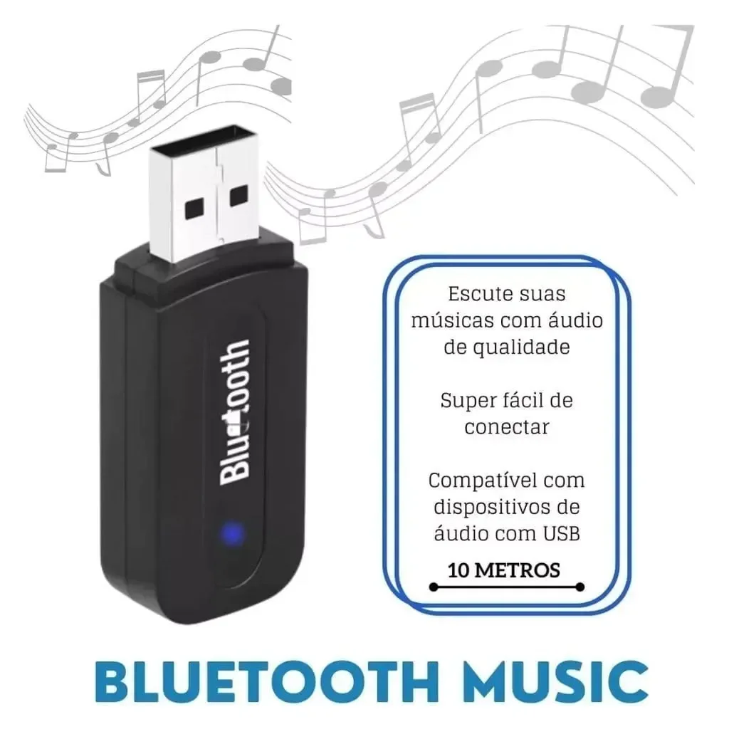 Ver imagem 7 de Adaptador Bluetooth Usb P2 Áudio Carro Stereo Transmissor