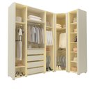 Ver imagem 2 de Guarda Roupa Modulado 02 Innova Reflecta 6 Portas Off White - Gelius