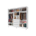 Ver imagem 4 de Roupeiro / Armário / Guarda Roupas Mali 06 Portas com Puxadores em Madeira Amplo Espaço Interno com