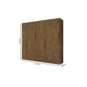 Ver imagem 3 de Roupeiro / Armário / Guarda Roupas Mali 06 Portas com Puxadores em Madeira Amplo Espaço Interno com