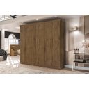 Ver imagem 1 de Roupeiro / Armário / Guarda Roupas Mali 06 Portas com Puxadores em Madeira Amplo Espaço Interno com