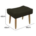 Ver imagem 5 de Puff Decorativo Quarto e Sala de Estar Suede Light Herrero:Marrom