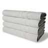 Kit com 4 Toalhas de Banho 430g/m² Grande Grossa 80x150cm Itália Soft - Branco - 1