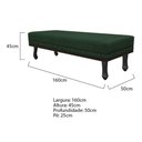 Ver imagem 4 de Kit Cabeceira E Calçadeira Queen 160 Cm Para Cama Box Verde