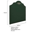 Ver imagem 5 de Kit Cabeceira E Calçadeira Queen 160 Cm Para Cama Box Verde