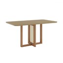 Ver imagem 2 de Mesa de Madeira Natalí 160 Cm com Vidro Nature - Henn