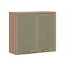Armário Yara 80cm 2 Portas Vical Aluminio Inox/Reflecta Bronze - 1