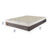 Colchão Queen Prorelax Size 158x198x30 Safira Molas Ensacadas Pillow Top Viscoelástico - Cinza/branc - 5