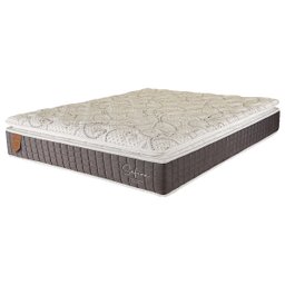 Colchão Queen Prorelax Size 158x198x30 Safira Molas Ensacadas Pillow Top Viscoelástico - Cinza/branc - 1