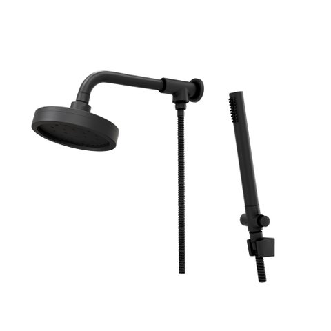 Chuveiro Articulado com Desviador Fani Mix Preto Fosco 3310 Bk500