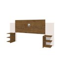 Ver imagem 3 de Cabeceira para Cama Box Regulável Acap Casal com Prateleiras Nas Laterais para Objetos Cor Jequitiba