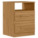 Ver mais imagens de Mesa de Cabeceira para Quarto 2 Gavetas Kit 2 Ares M07 Freijó - Mpozenato
