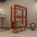 Ver imagem 4 de Nicho Organizador de Brinquedos para Quarto Infantil ou Brinquedoteca - Nature com Branco