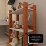 Nicho Organizador de Brinquedos para Quarto Infantil ou Brinquedoteca - Nature com Branco - 8