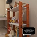 Ver mais imagens de Nicho Organizador de Brinquedos para Quarto Infantil ou Brinquedoteca - Nature com Branco