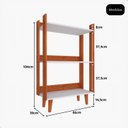 Ver imagem 3 de Nicho Organizador de Brinquedos para Quarto Infantil ou Brinquedoteca - Nature com Branco