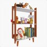 Nicho Organizador de Brinquedos para Quarto Infantil ou Brinquedoteca - Nature com Branco - 12