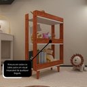 Ver imagem 7 de Nicho Organizador de Brinquedos para Quarto Infantil ou Brinquedoteca - Nature com Branco
