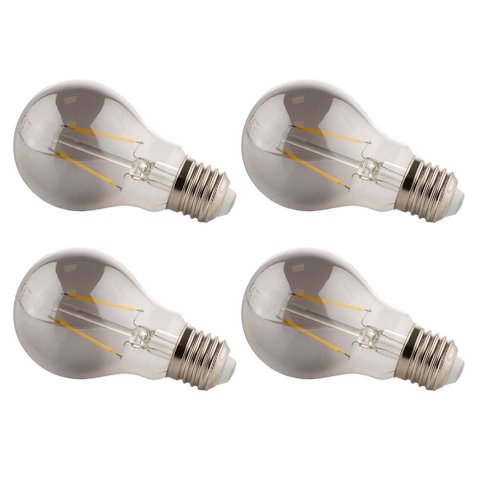Lâmpada Led Fumê 30w Iluminação Kit 4 Unid. Branco Quente Decorativa Retrô Multifilamento Vintage Lu