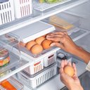 Ver imagem 4 de Kit Organizador de Geladeira Clear Fresh 4 Peças Transparente ou