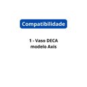 Ver imagem 2 de Assento Sanitário Axis Deca Preto Fosco Fecho Suave Tupan