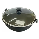 Ver imagem 1 de Panela Polenteira Ferro Fundido 7 Litros Com Tampa De Vidro