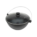 Ver imagem 2 de Panela Polenteira Ferro Fundido 7 Litros Com Tampa De Vidro