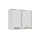 Ver imagem 1 de Armário Aéreo Cozinha 80 Cm Amara 2 Portas Branco - Politorno