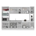 Ver imagem 2 de Cozinha Completa Amara 13 Portas 4 Gavetas com Vidro 40250776 Branco - Politorno