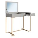 Ver imagem 5 de Penteadeira 91 Cm com Espelho Basculante 1 Gv P1040 Champagne Arenas Pp Milani