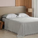 Ver imagem 2 de Manta / Colcha In Design com Franja Buddemeyer Cinza 1277 King 2,30 X 2,80