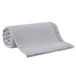 Manta / Colcha In Design com Franja Buddemeyer Cinza 1277 King 2,30 X 2,80 - 1